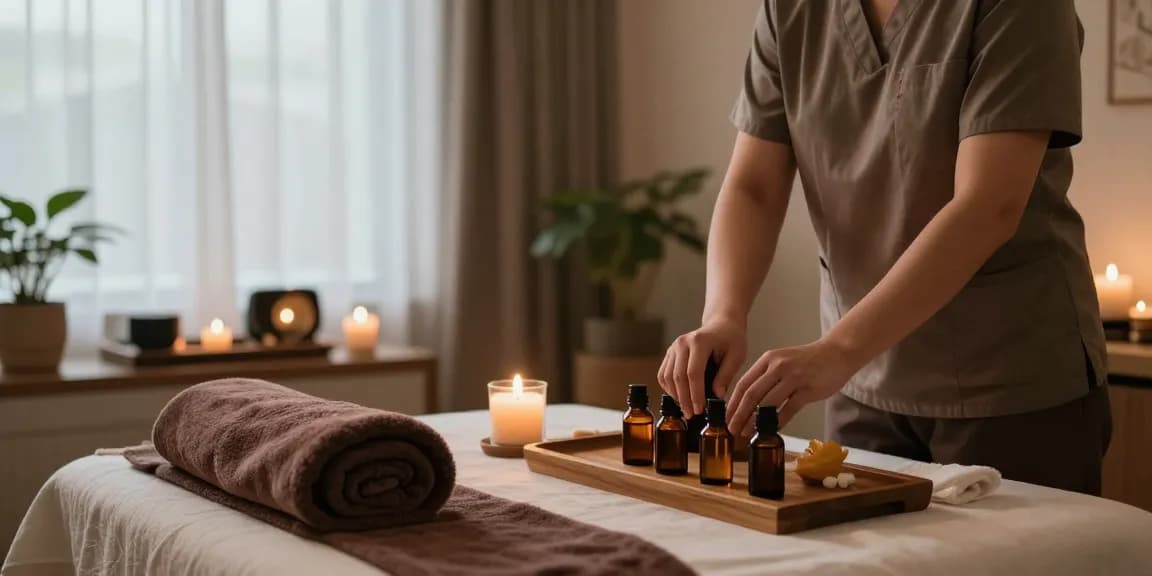 Experience relaxation at makangs.com with soothing massage therapy decor and calming ambiance.
