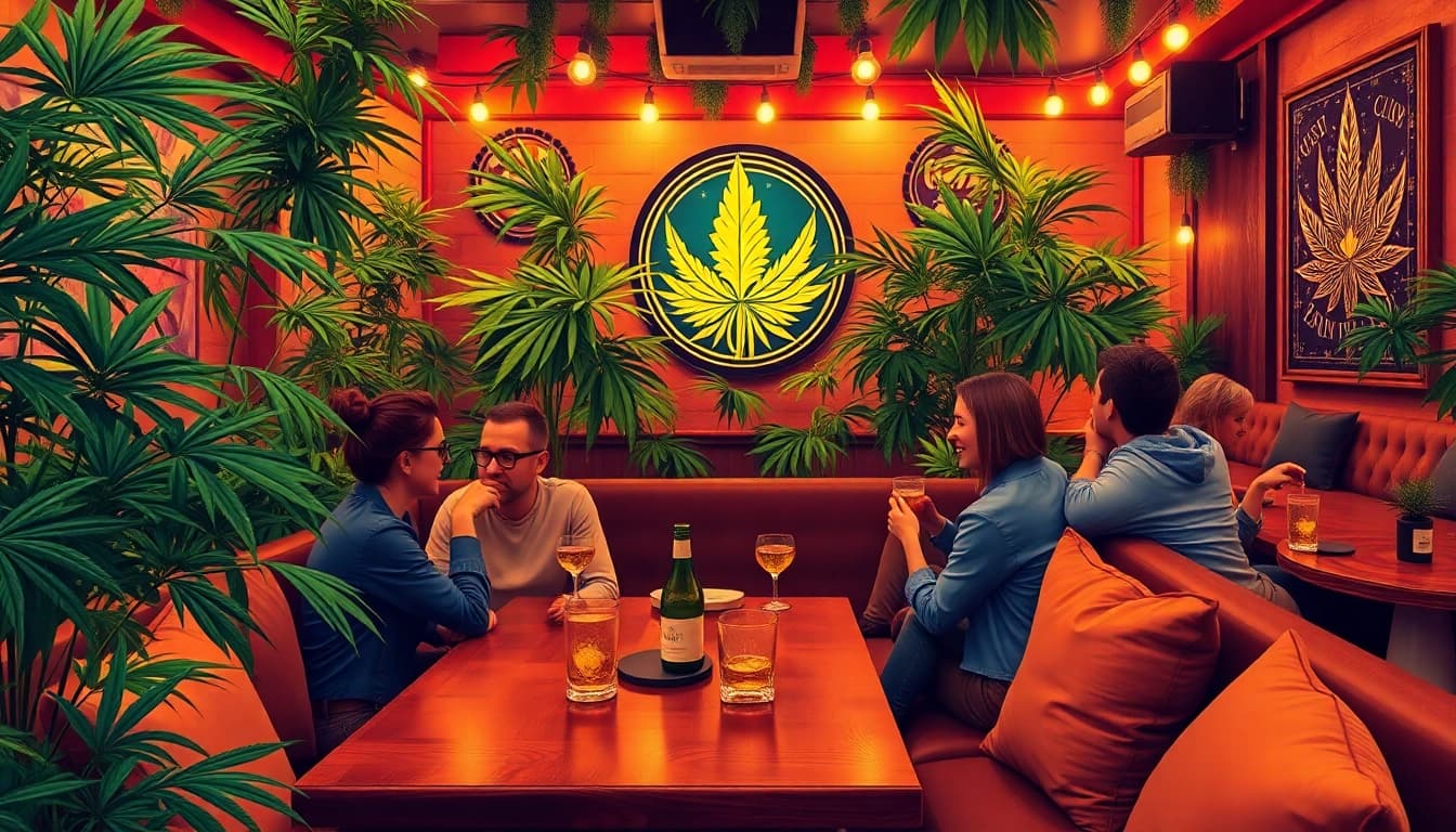Entdecken Sie die entspannte Atmosphäre im cannabis club hamburg mit stilvollem Dekor.