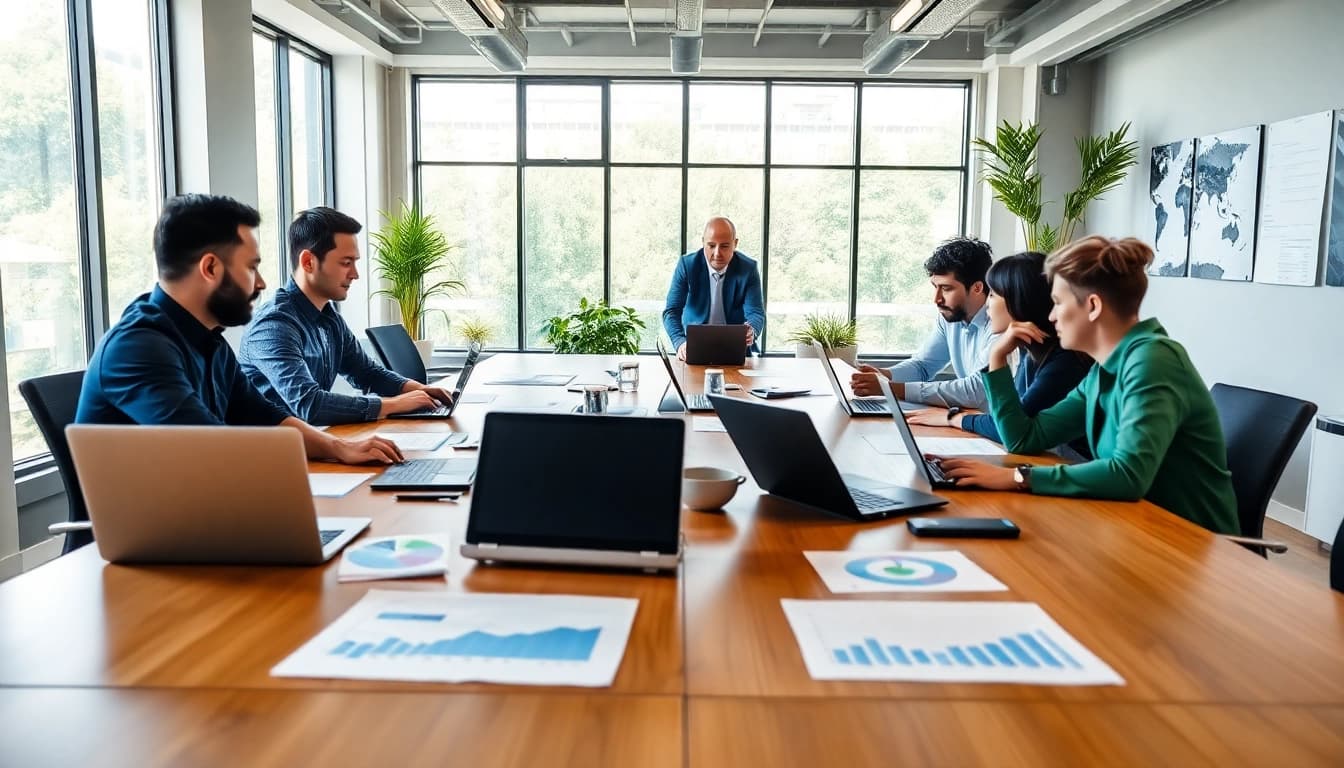 Boost your understanding of seo malaysia through a dynamic marketing team collaboration in a modern office.