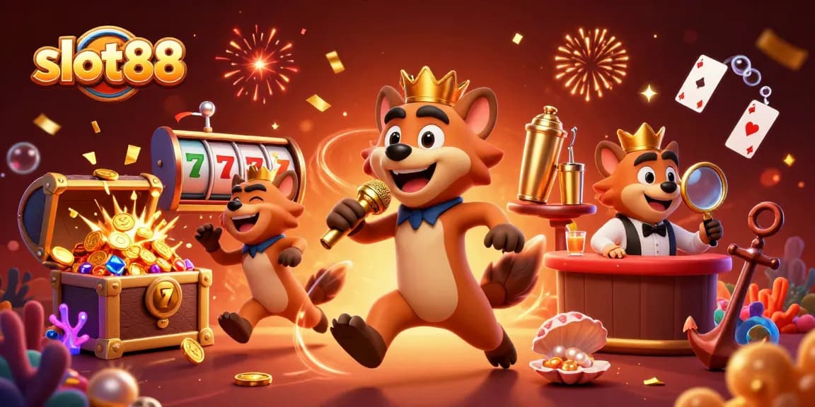 Slot88 menawarkan pengalaman bermain kasino yang menyenangkan dengan simbol jackpot dan suasana meriah.