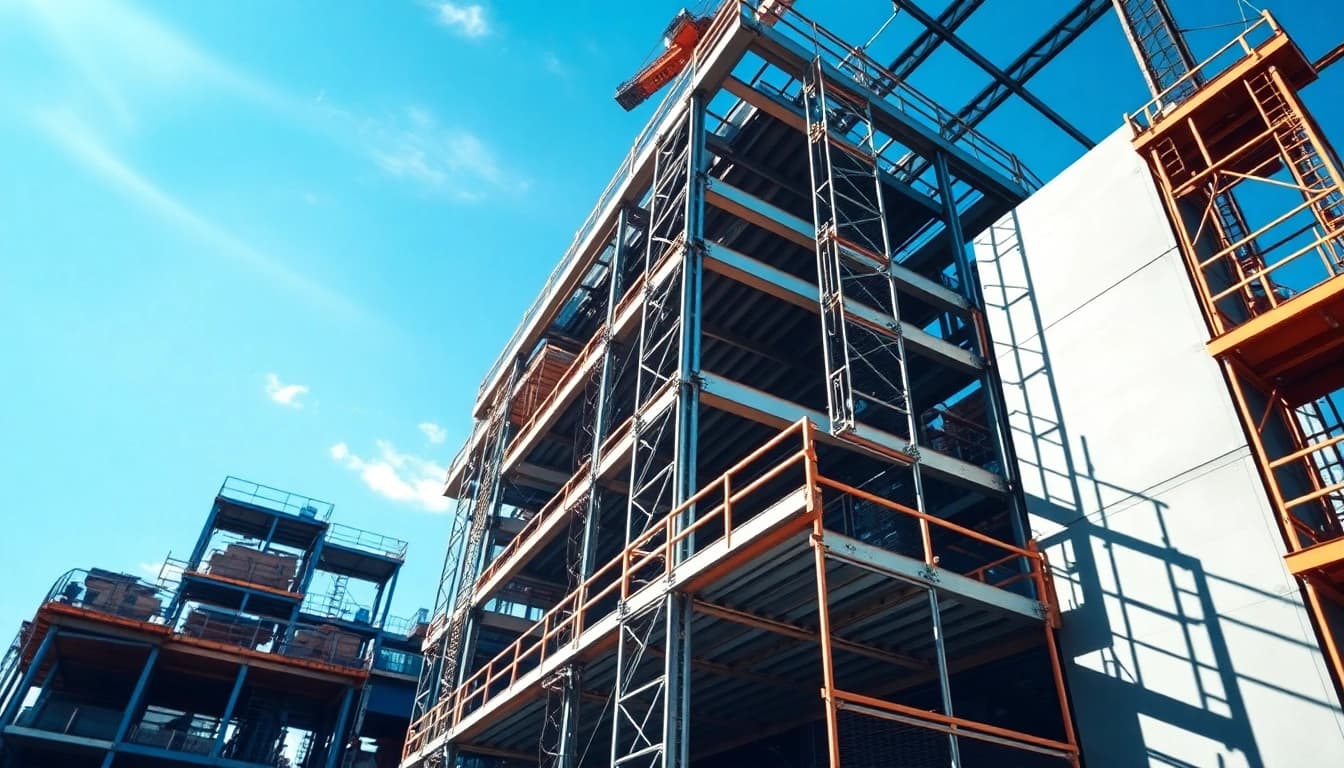 Innovative steel structure design illustrating modern construction techniques and materials.