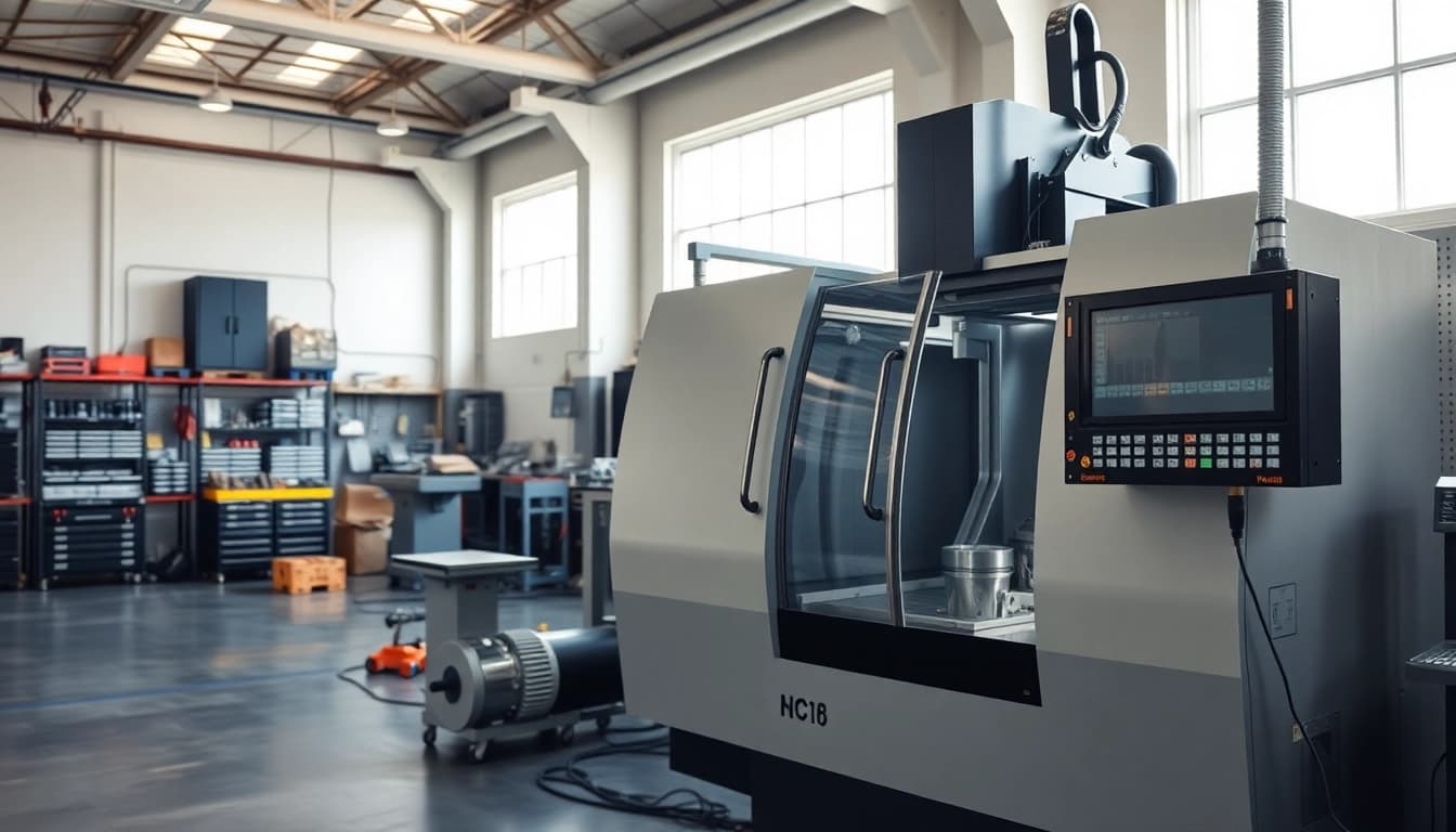 Showcasing Chiheng Custom CNC Machining service in a modern workshop equipped with advanced machinery.