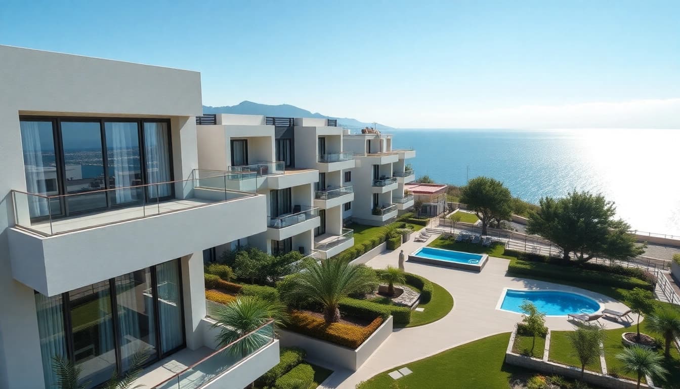 Explore stunning apartments for sale in Alanya, Turkey, surrounded by scenic Mediterranean views.