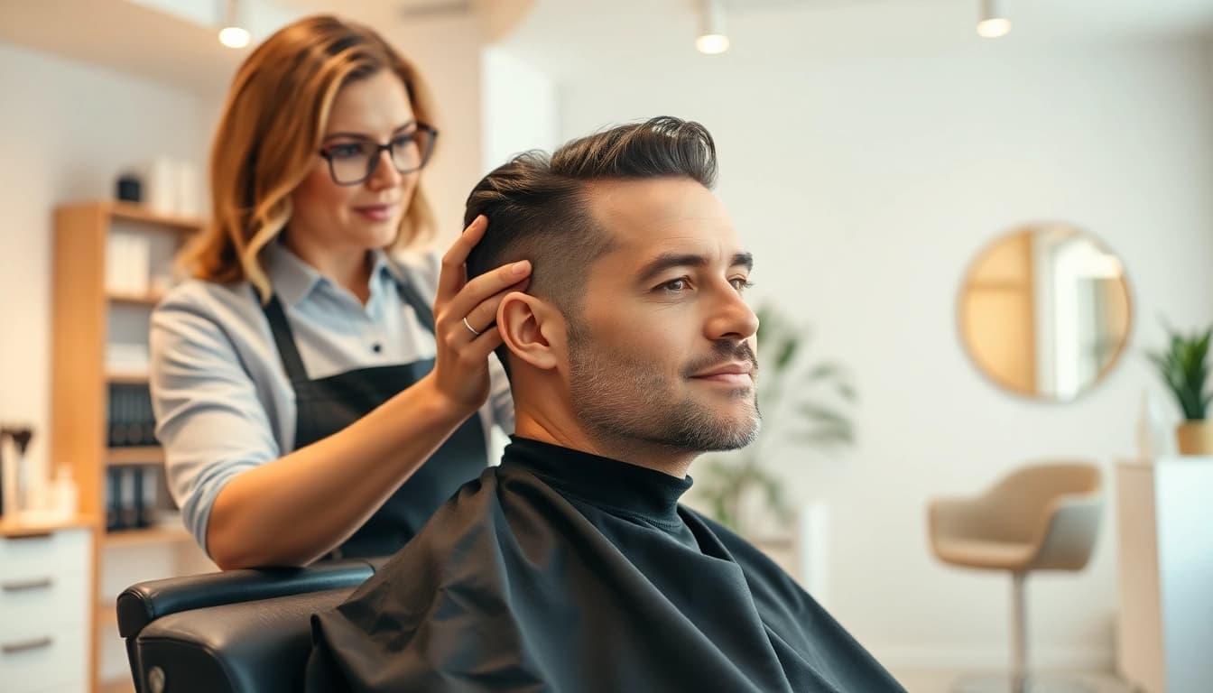 Ace of Fades 212 features a specialized hair replacement service with professional styling.