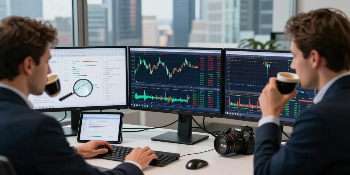 Trading setup with MetaTrader 5 on multiple screens for dynamic market analysis.