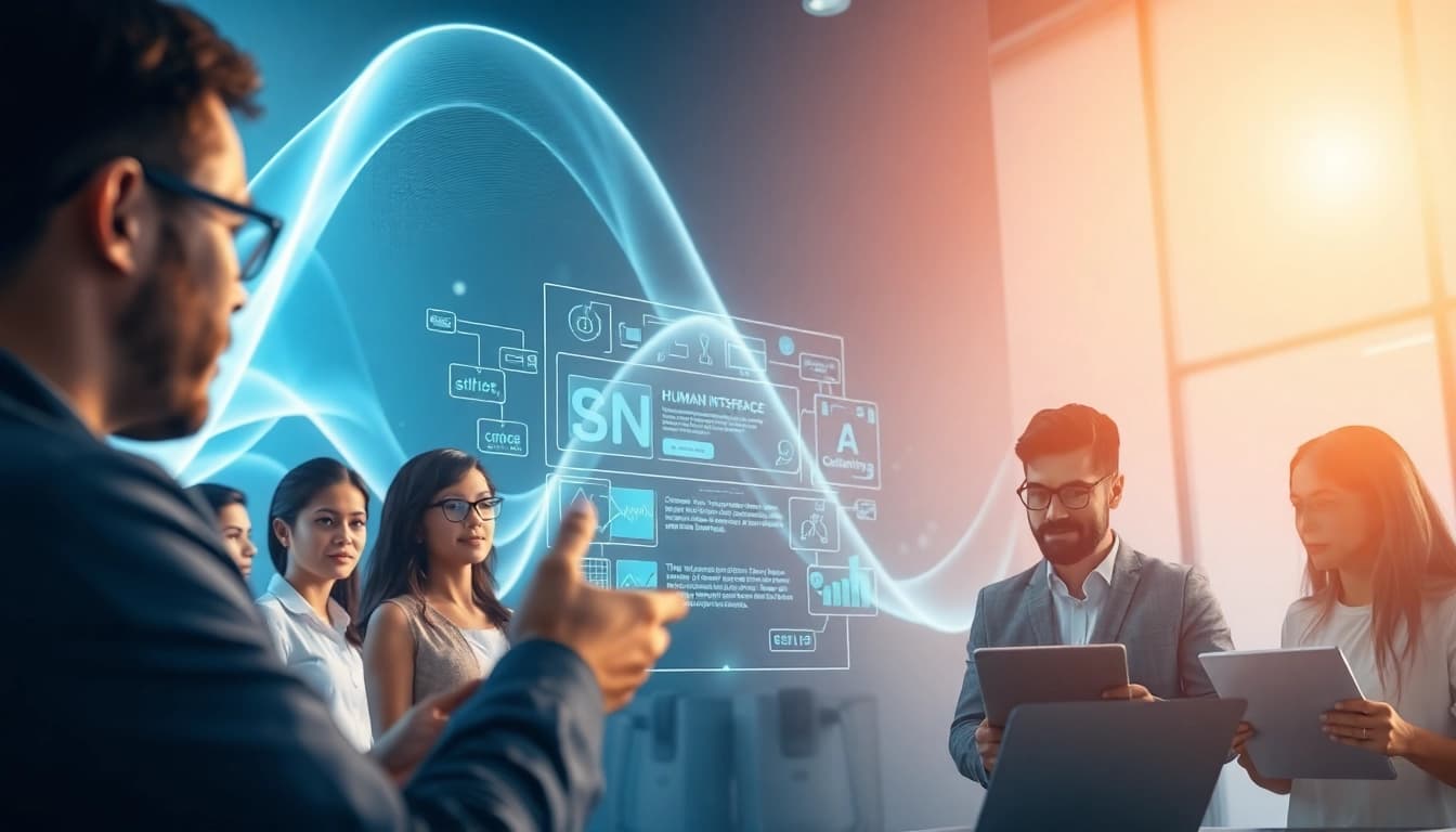 Engaging diverse users with a Human Interface with AI in a modern tech setting