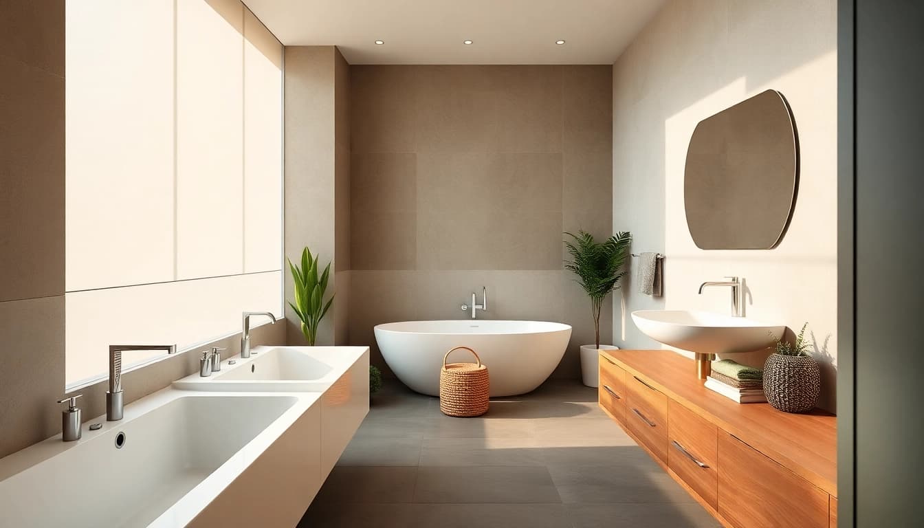 Erleben Sie die hochwertigen Produkte der sonni sanitär GmbH in einem modernen Badezimmer-Design.