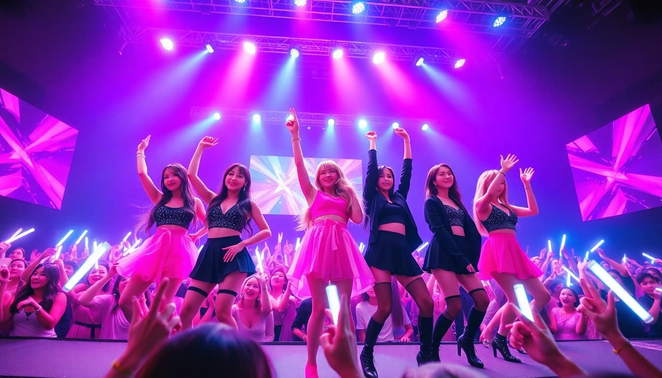 Blackpink news highlights their electrifying concert performances filled with enthusiastic fans.