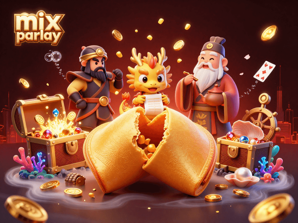 Experience the thrilling mix parlay action with vibrant characters and dynamic casino elements in this immersive illustration.