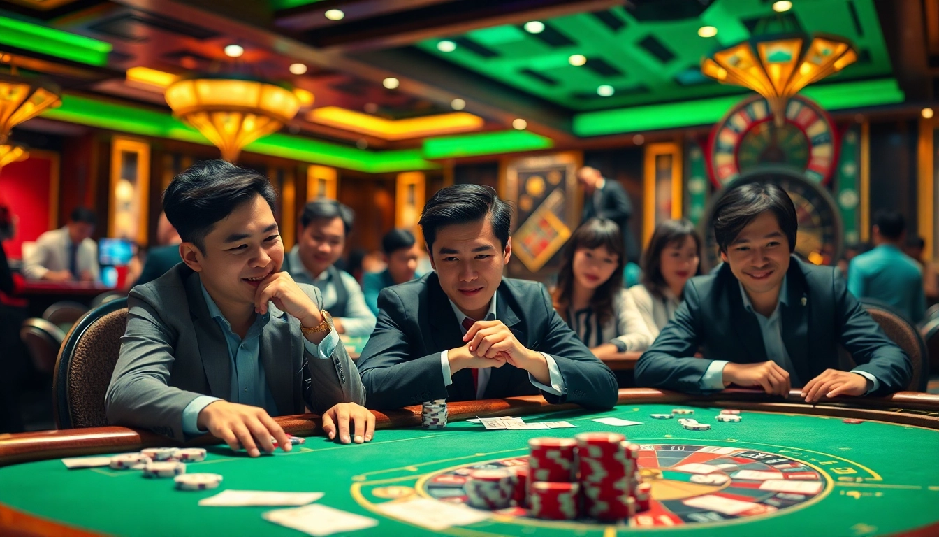 Mengajak pemain bermain di meja perjudian Togel Sumo dengan visual kasino yang berwarna-warni.