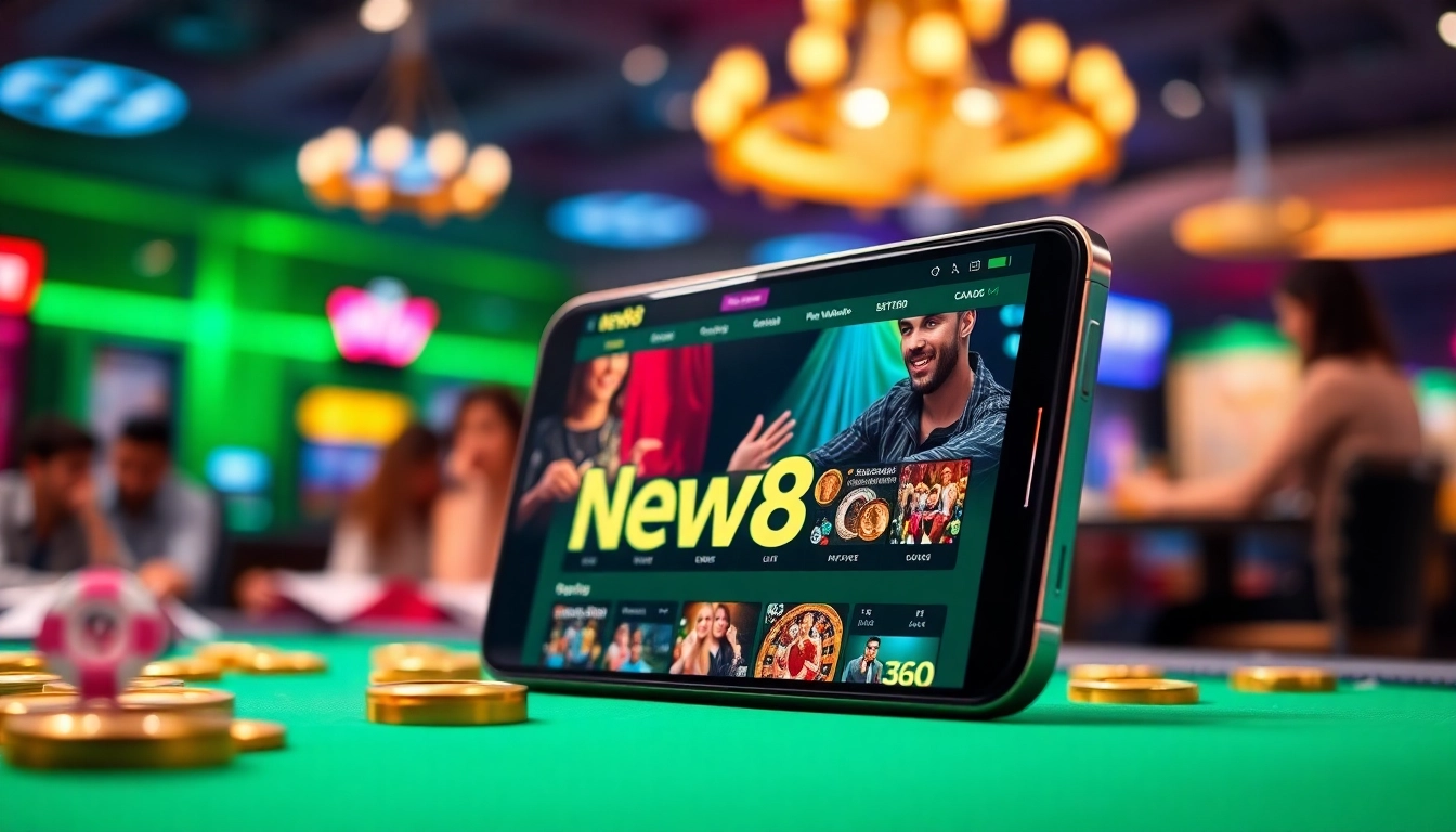 Engaging view of the new88 com mobile site interface, showcasing a modern online casino experience.