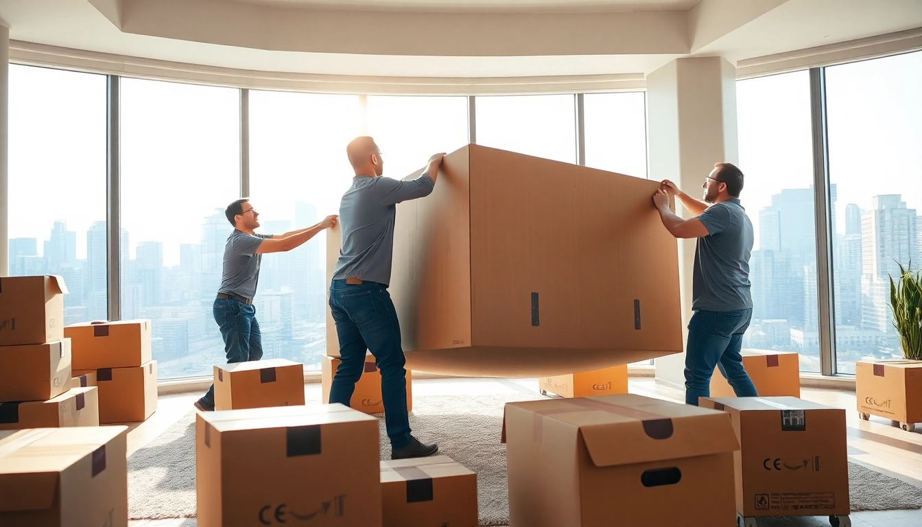 Toronto moving company showcasing professional movers in action lifting furniture.