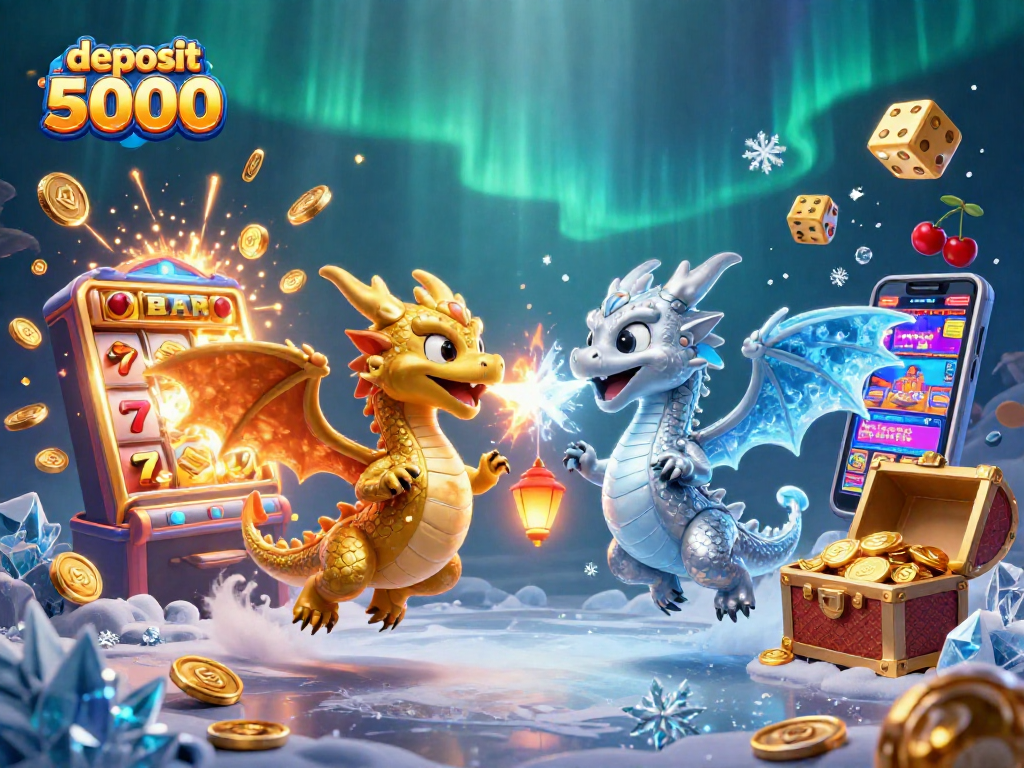 Experience thrilling wins with deposit 5000 in this dynamic casino scene full of action!