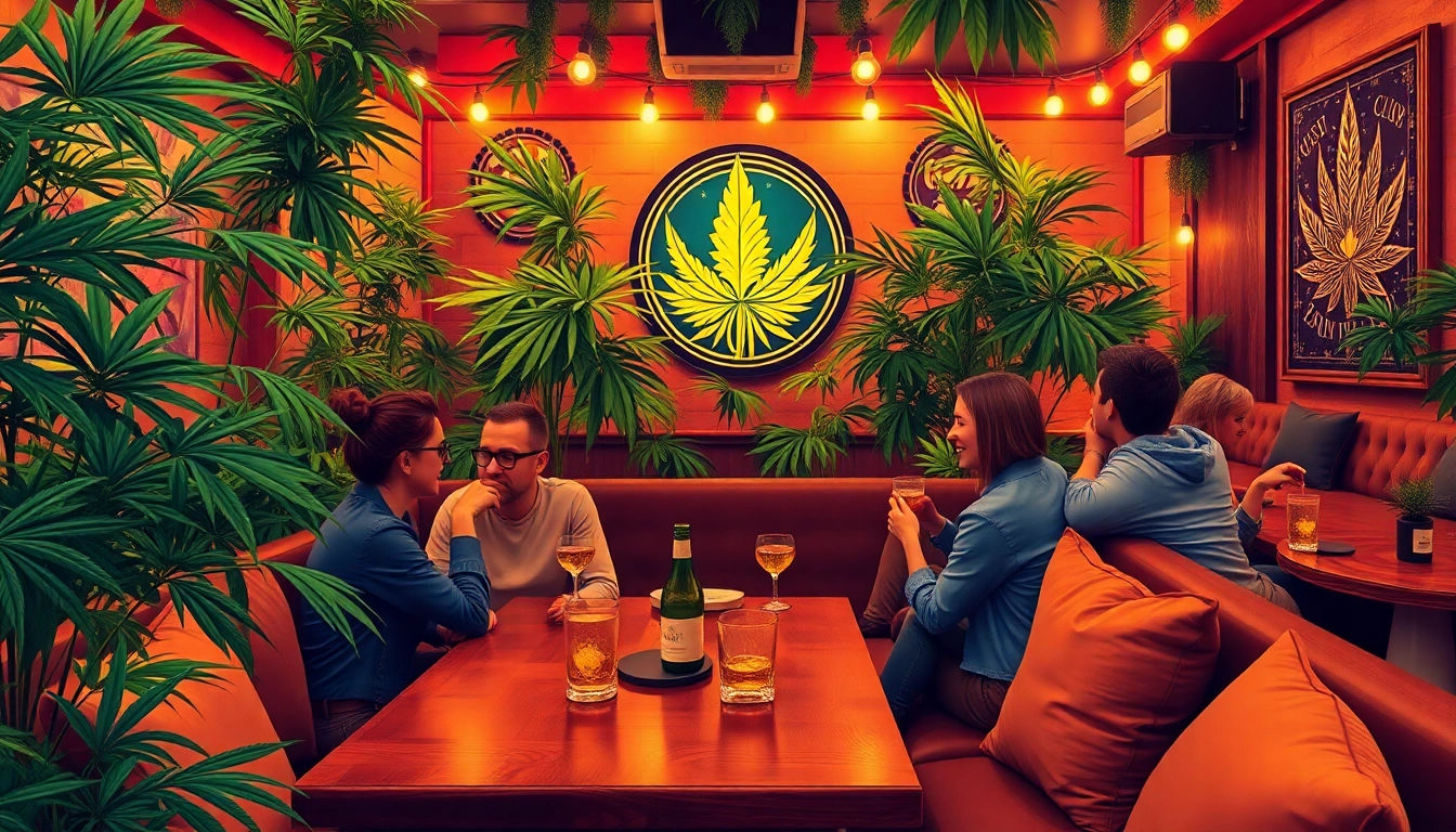 Entdecken Sie die entspannte Atmosphäre im cannabis club hamburg mit stilvollem Dekor.