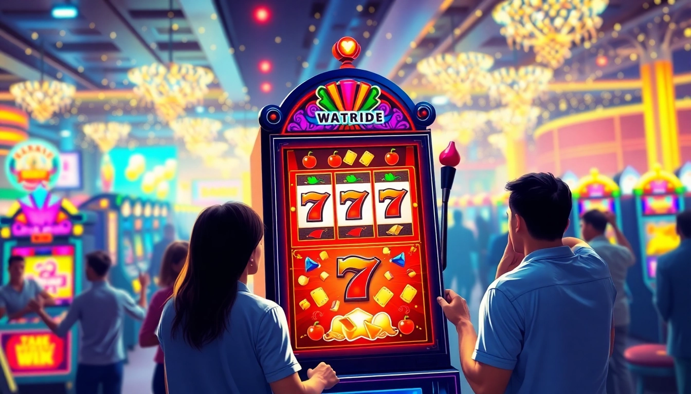Nikmati pengalaman bermain matador168 slot dengan mesin slot berwarna-warni dan pemain yang antusias.