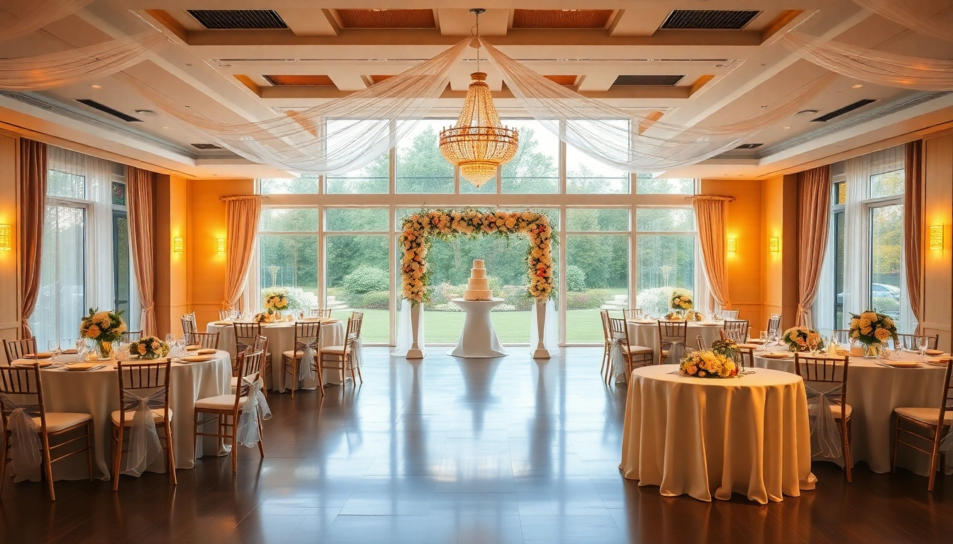 Plan your dream hochzeitssaal with elegant decor and inviting atmosphere.