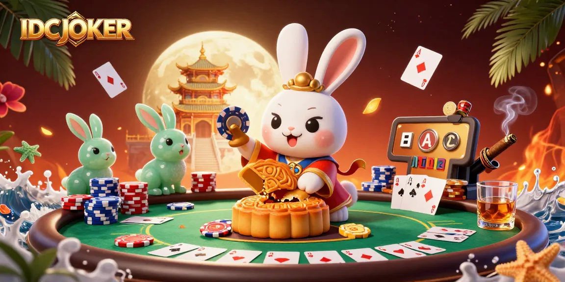 IDCJOKER offers an engaging gaming experience with vibrant poker-themed 3D illustration.