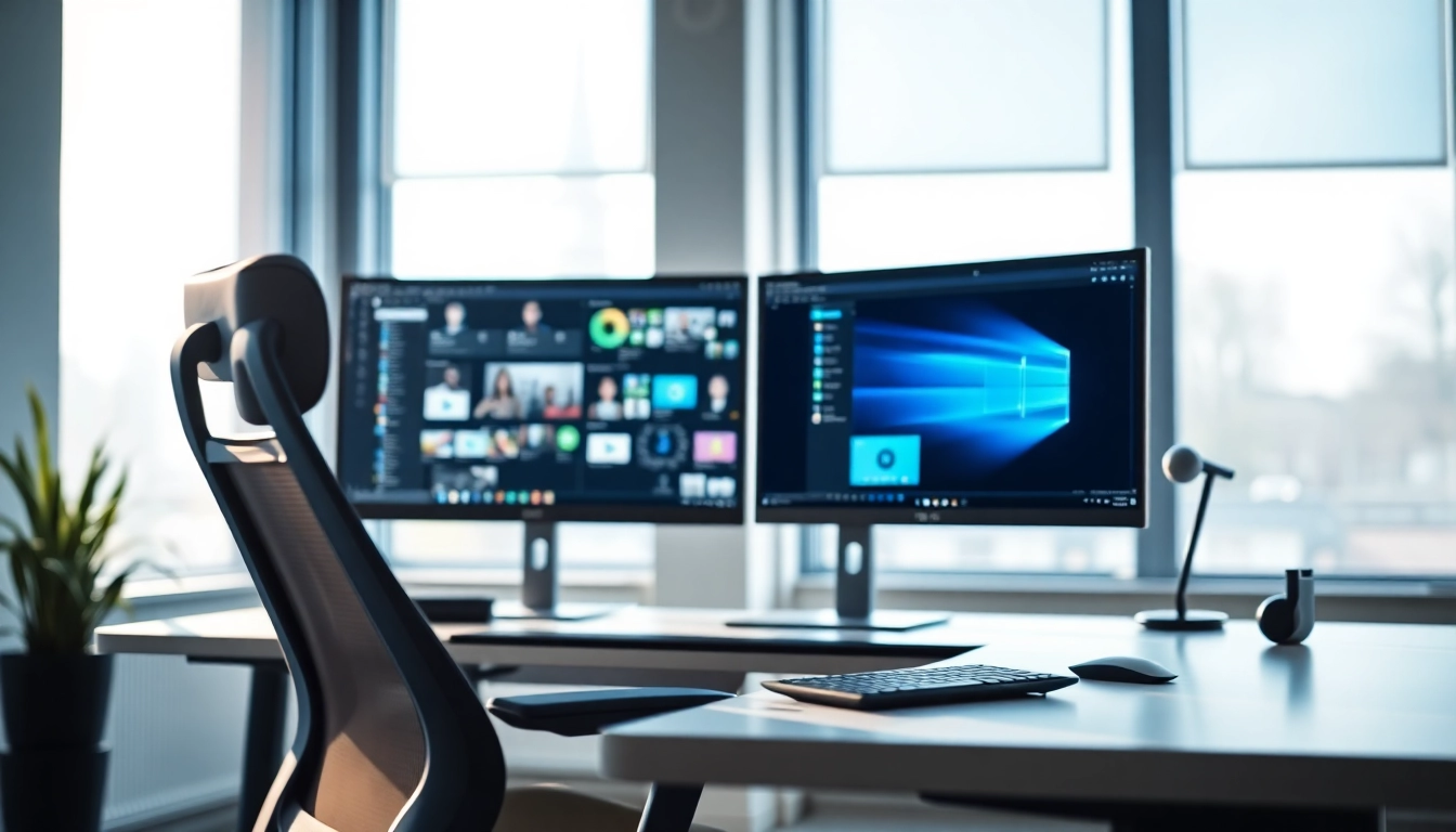 Optimize your virtual desktop for enhanced productivity in a modern office setup.
