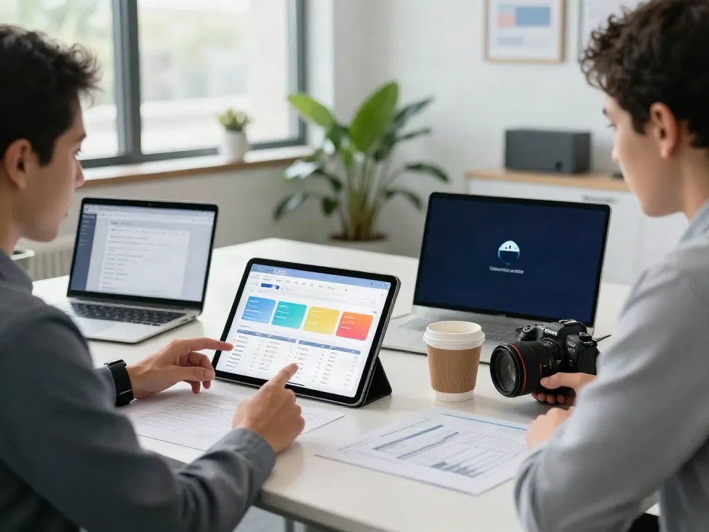 Professional workspace for tax preparation showcasing tools to start a service bureau.
