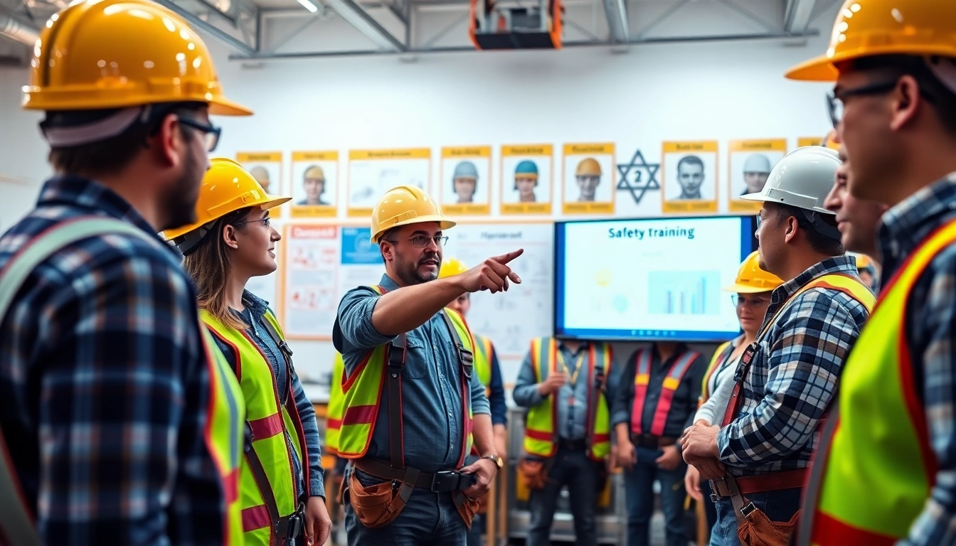 Participants engaged in construction safety training in Colorado, highlighting professional skills and equipment.