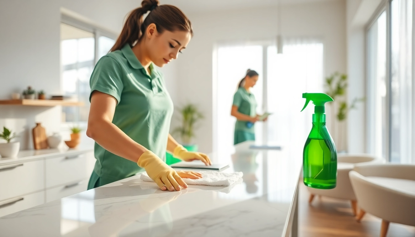 Efficient cleaning services near me transforming a home with eco-friendly methods.