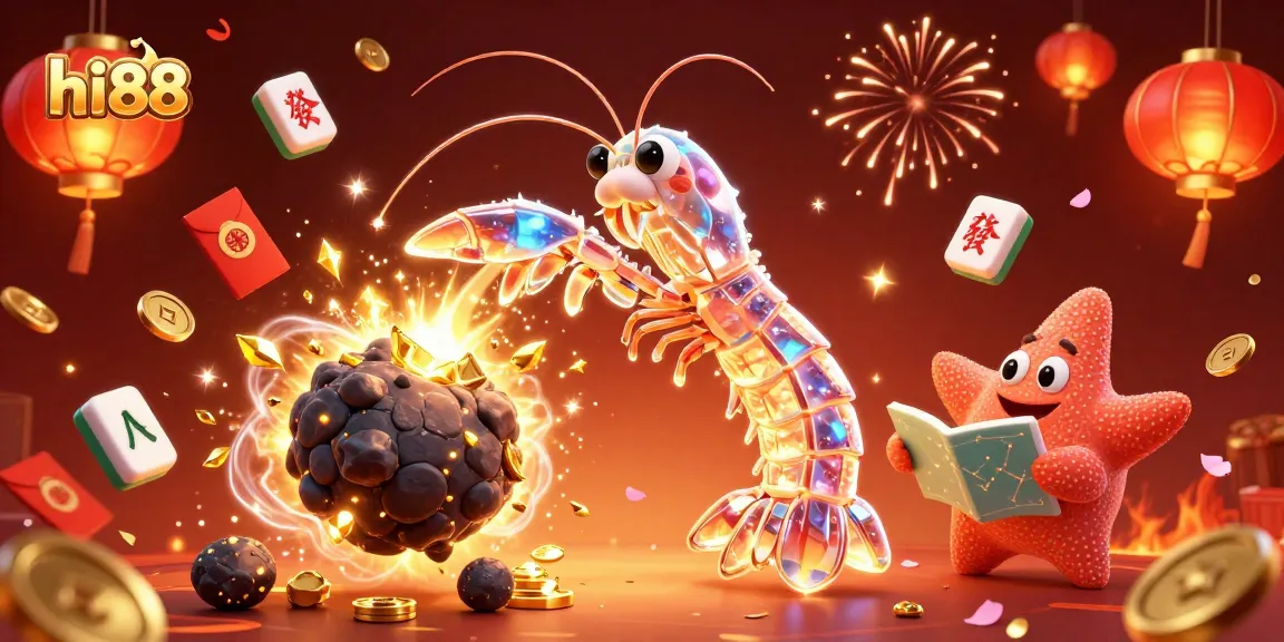 Engage with hi88 in an exciting casino scene featuring a galactic samurai mantis shrimp and a navigator starfish.