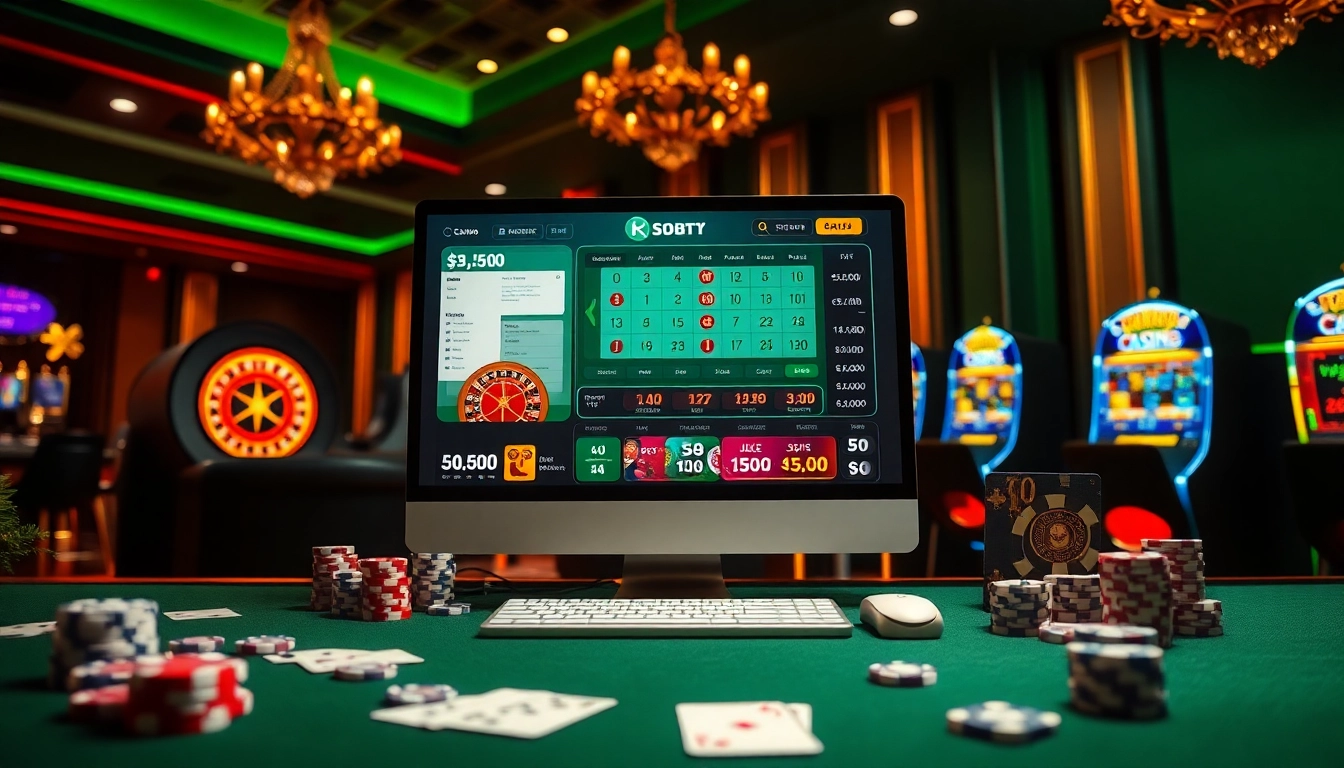 Online gaming excitement with llink alternatif sbobet displayed on a luxurious casino interface.