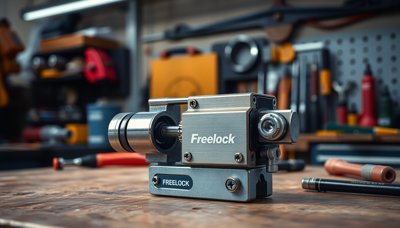 Freelock Mechanismus auf Werkbank zeigt zuverlässige Handwerkskunst.