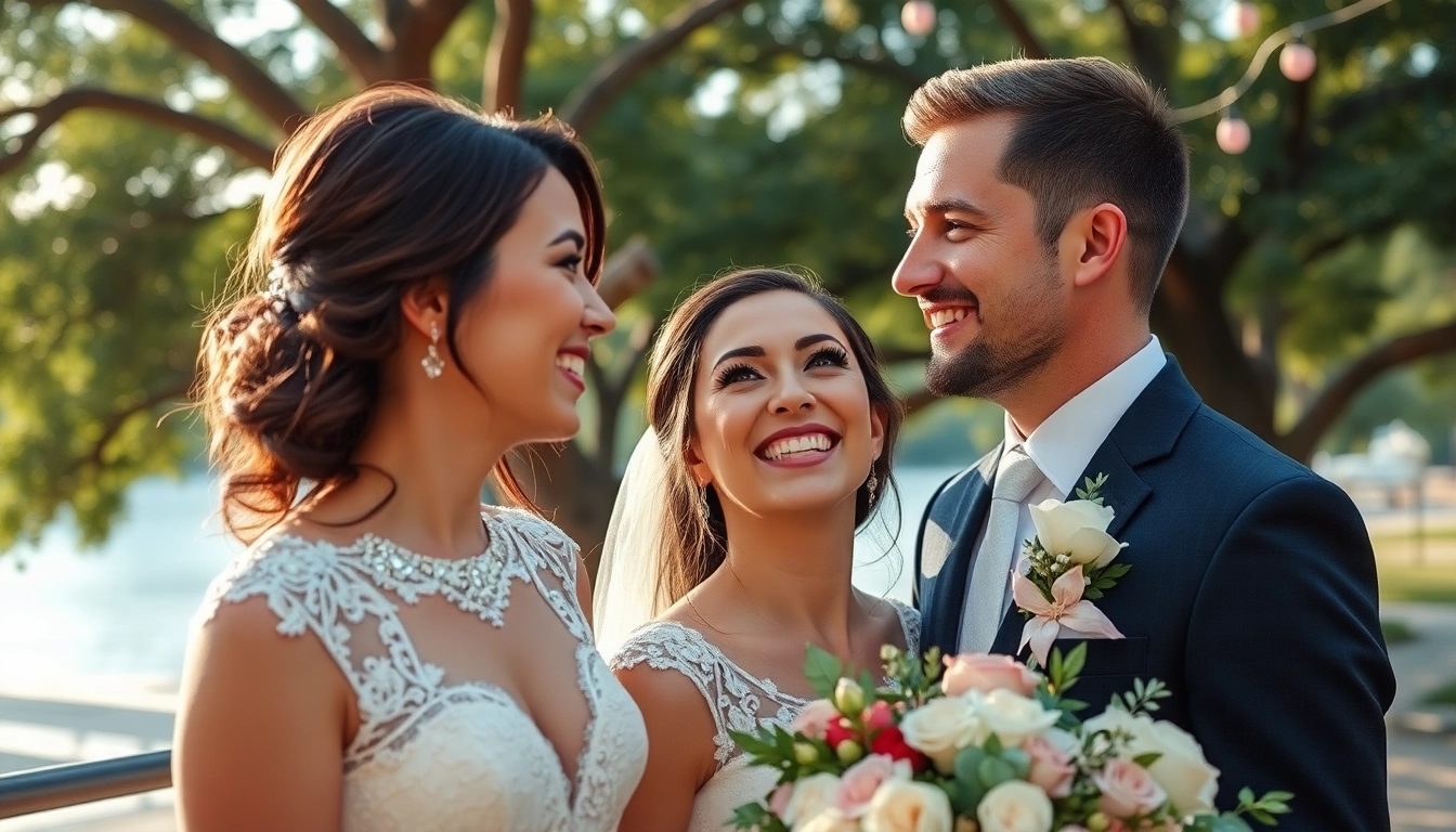 wedding photography in tampa fl capturing a joyful couple in an enchanting outdoor setting