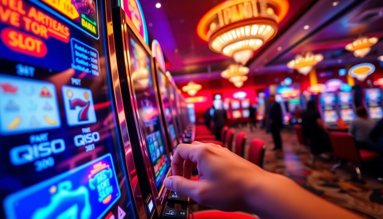 Rasakan keseruan bermain QRIS108 Slot dengan suasana kasino yang berwarna-warni dan energik.