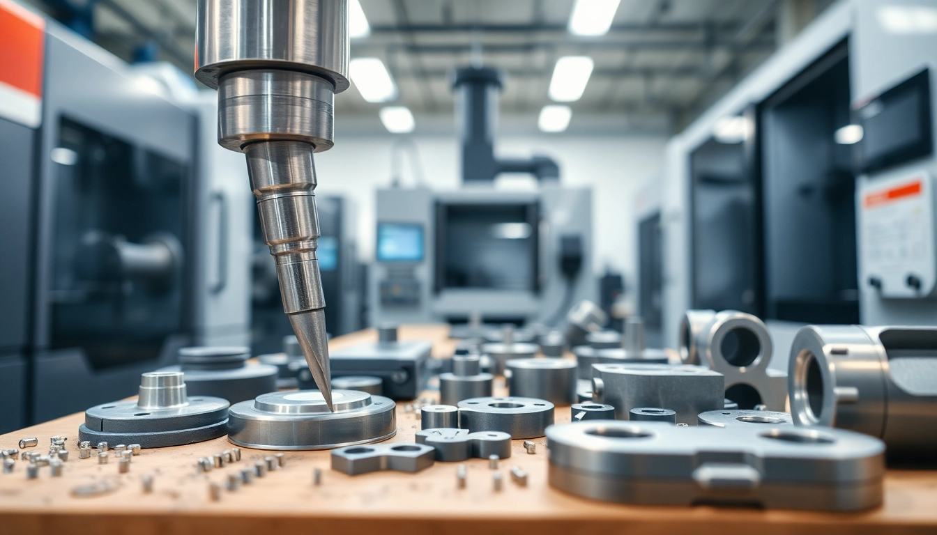 Showcasing Chiheng Custom CNC Machining with precise tools and high-tech machines in action.