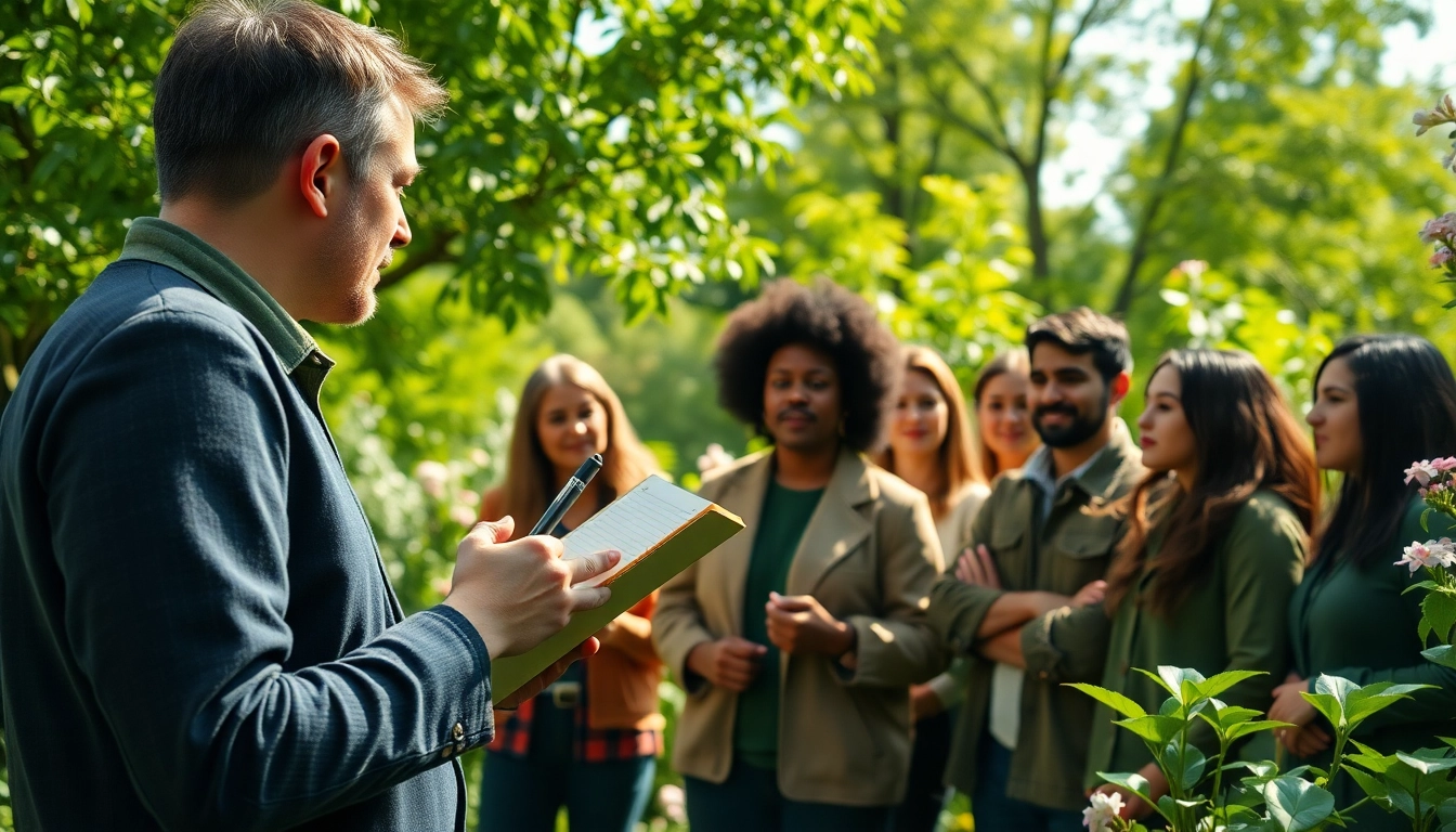 Discover impactful storytelling at https://www.unsustainablemagazine.com, showcasing a journalist interviewing diverse voices about sustainability.