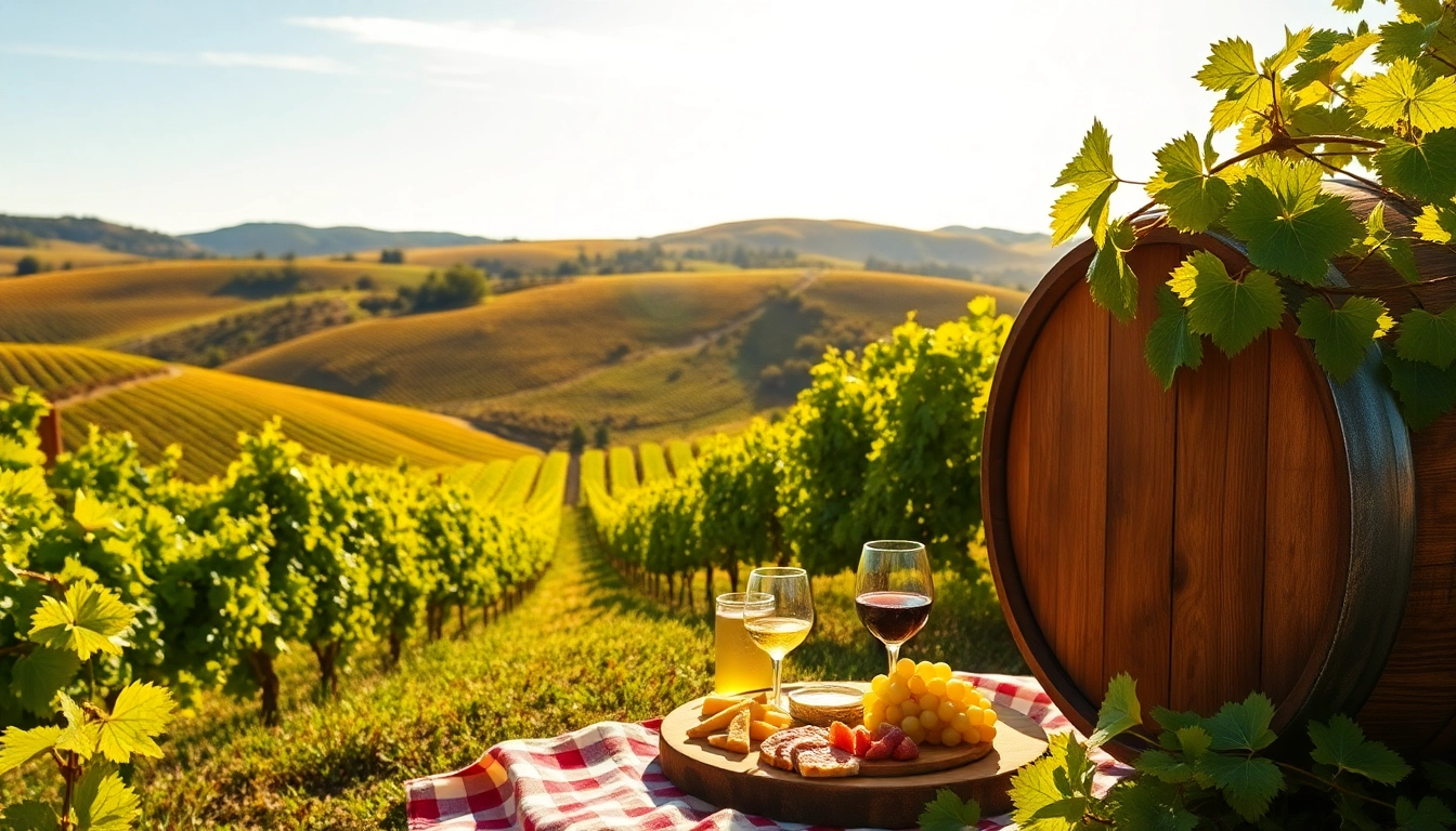 Visit wineries in Clarksburg with scenic vineyards and inviting outdoor settings.