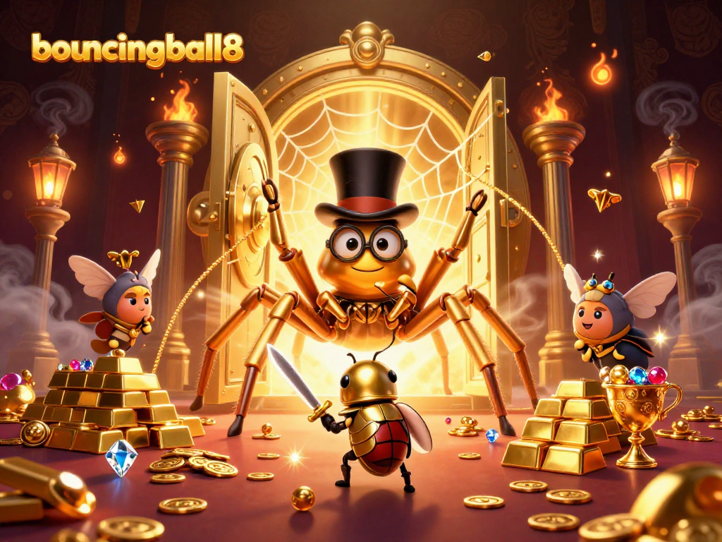 bouncingball8 ক্যাসিনো গেমের রোমাঞ্চকর দৃশ্য উপভোগ করুন যেখানে সোনালী ধনদ্রব্য, রত্ন এবং গুণা-গুণগুলি ফুটে উঠেছে।