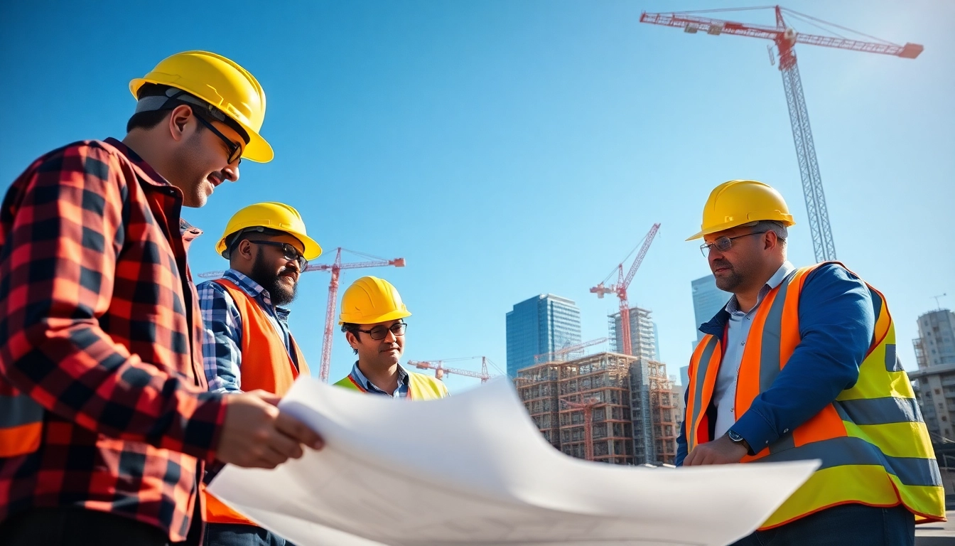 Construction association Denver professionals engaging in planning and collaboration on a project.