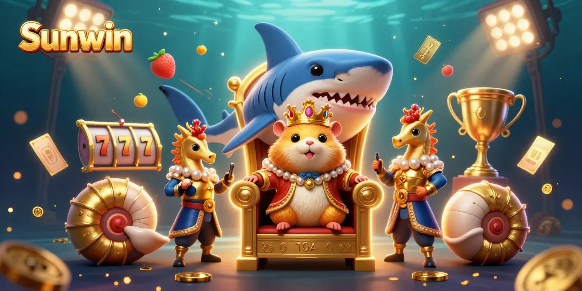 Engage with Sunwin's world of slots through an exciting gambling adventure with a golden hamster king.