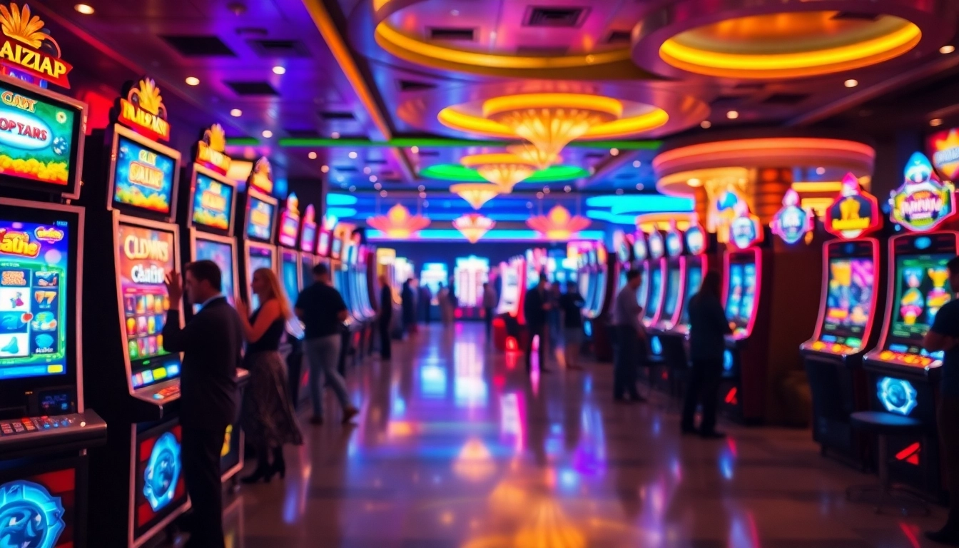 Rasakan keseruan bermain agen toto slot dengan berbagai mesin slot dalam suasana kasino yang meriah.