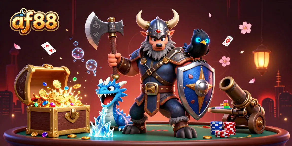 Engage with af88's thrilling casino experience featuring dynamic characters and vibrant game elements.