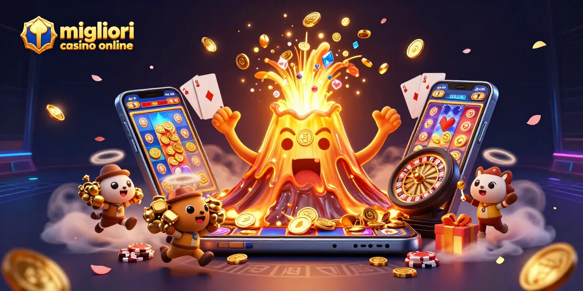 Gioca ai migliori casino online mentre il vulcano d'oro erutta tesori e avventure di gioco.