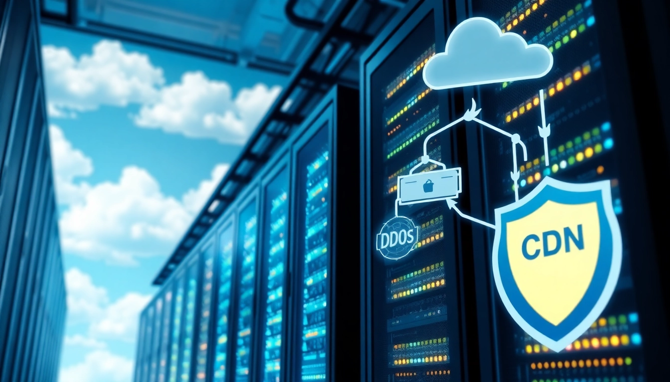Implementing CDN with DDoS Protection in a high-tech data center