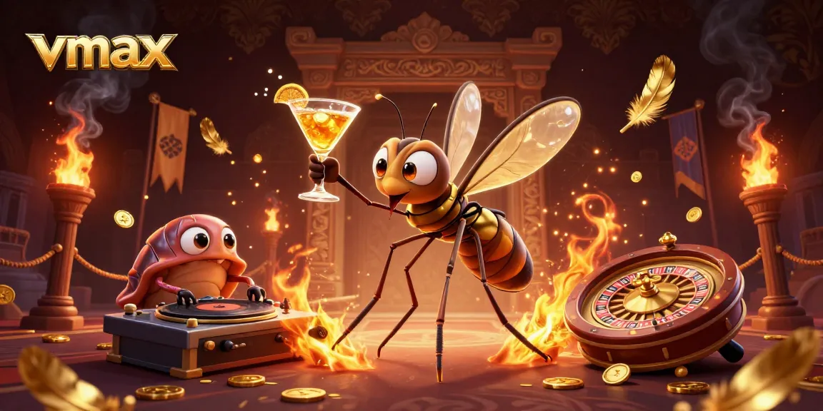 Experience vmax action with a lively casino mascot bringing thrills to the gaming floor.