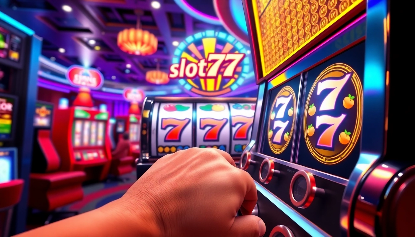 Experience the excitement of slot777 with dynamic slot machine gameplay and vibrant casino atmosphere.