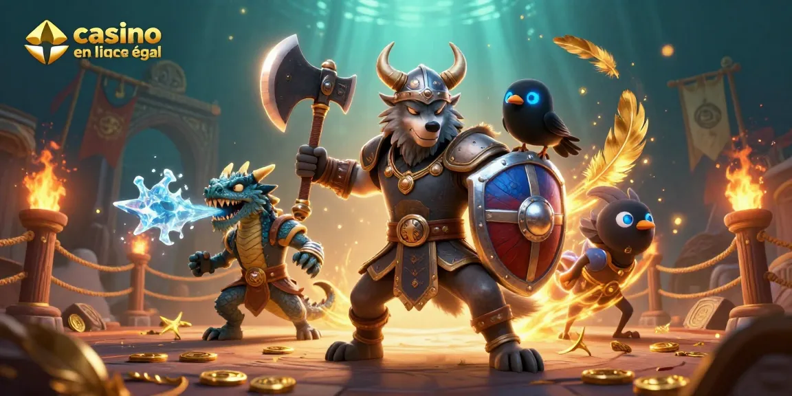 Gagnez sur le casino en ligne légal en France avec des symboles de jeux captivants et une ambiance immersive.