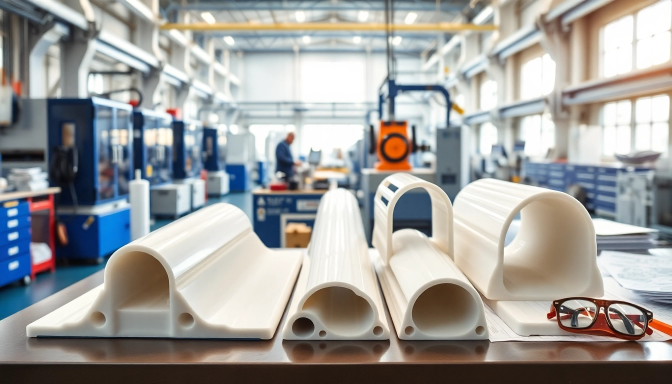 GRP Manufacturer showcasing advanced composite materials in a modern factory environment.
