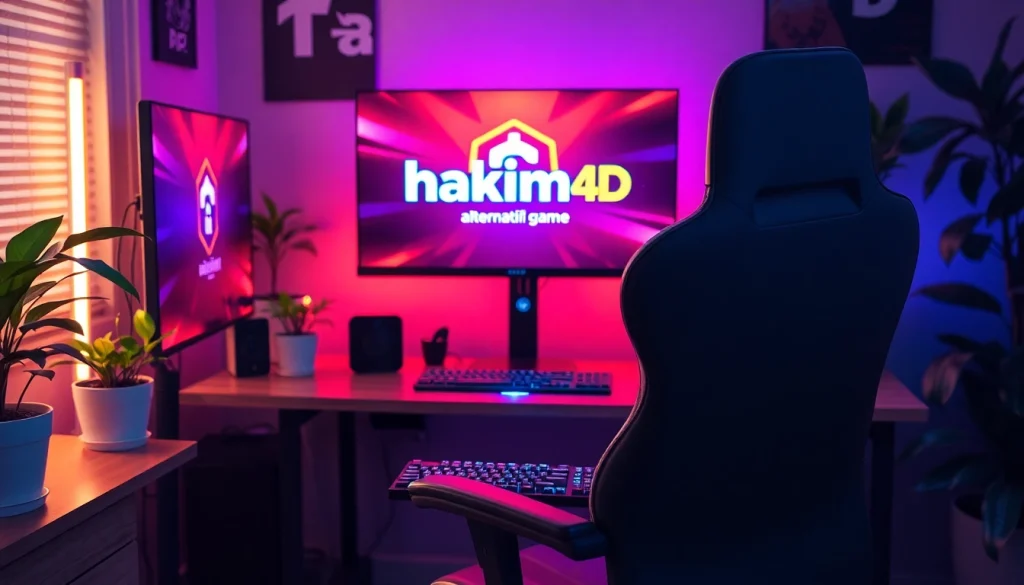 Menunjukkan gameplay hakim4d alternatif game di komputer gaming dengan peralatan modern.