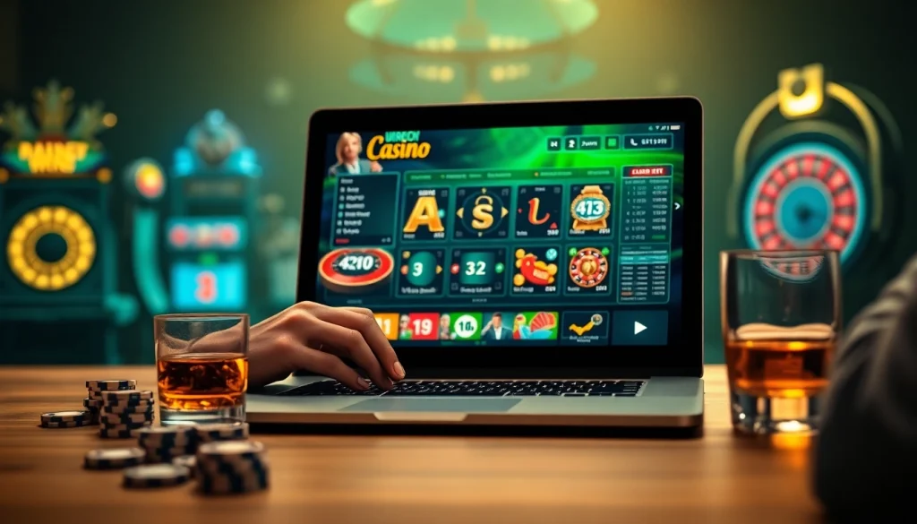 Engage with MM88 in a virtual casino, showcasing excitement and luxury.