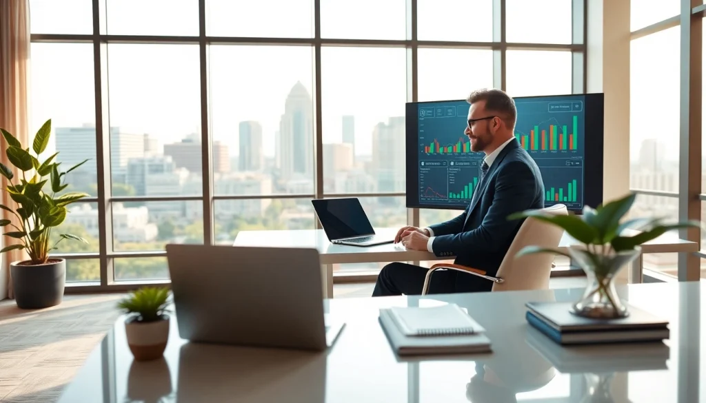 Engage in expert wealth management San Antonio with a professional advisor in an elegant office.