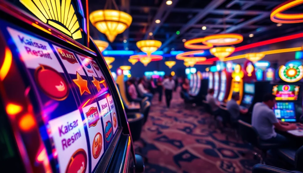 Menang di kaisar800 resmi slot dengan mesin slot yang menarik dan pencahayaan cerah.