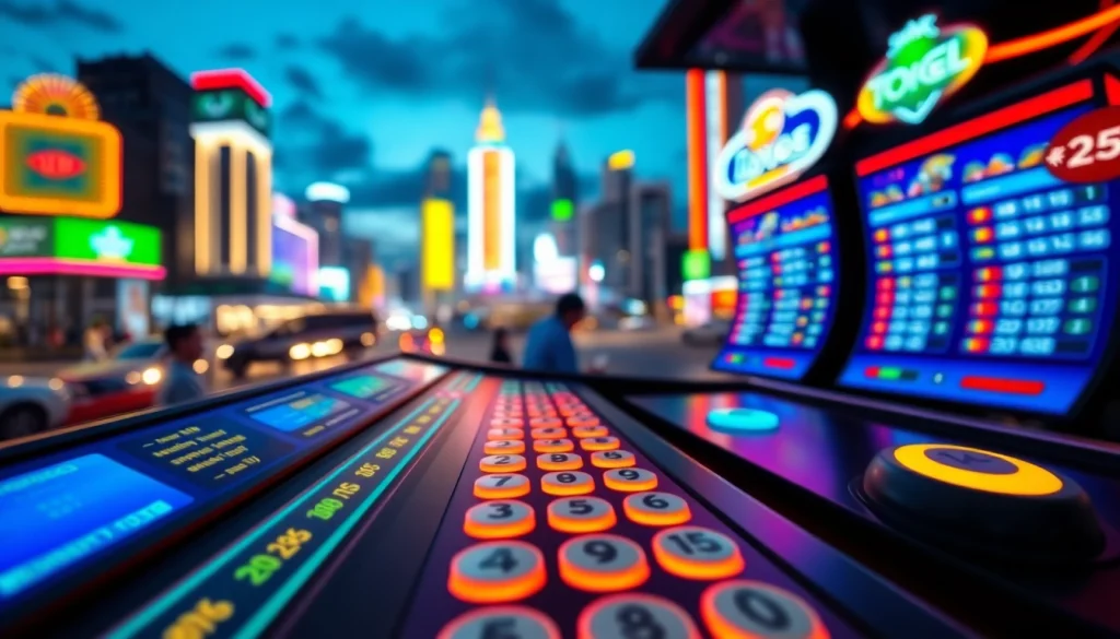 Main interface of toto togel online game showing vibrant colors and betting options.