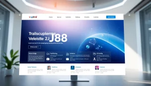 Engage with the website vj88.online, featuring a modern design and innovative services.